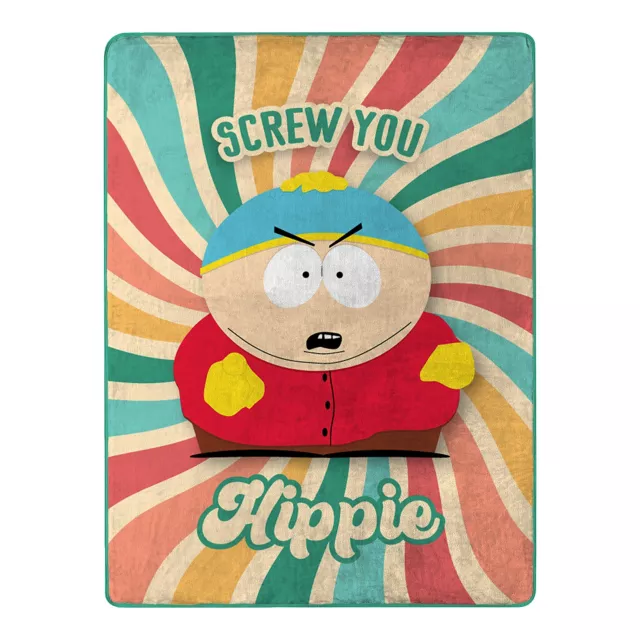 Screw You Hippie Cartman Fleece Blanket - South Park at Spencer's