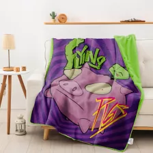 Flying Pigs Faux Fur Fleece Blanket - Invader Zim at Spencer's