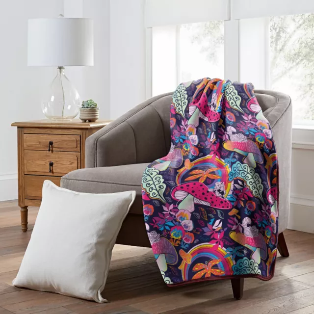 Alice in wonderland fleece blanket hotsell