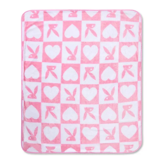 Playboy Bunny Heart Fleece Blanket at Spencer's