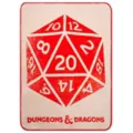 Dungeons & Dragons Dice Fleece Blanket at Spencer's