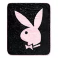 Playboy Bunny Logo Fleece Blanket at Spencer's