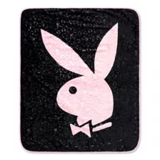 Playboy Bunny Logo Fleece Blanket at Spencer's