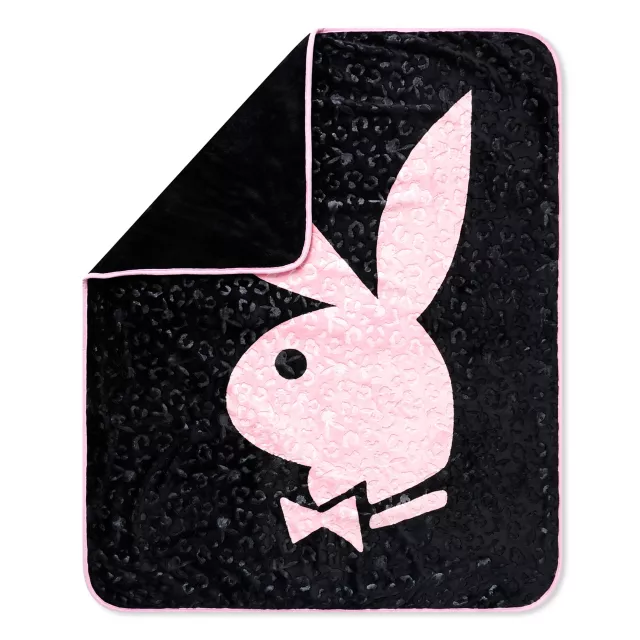 Playboy Bunny Logo Fleece Blanket at Spencer's