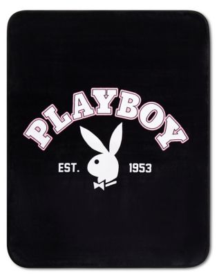 Pink Playboy Plaid Fleece Blanket - Spencer's