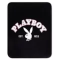 Pink Playboy Plaid Fleece Blanket at Spencer's