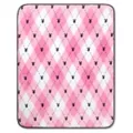 Pink Playboy Plaid Fleece Blanket at Spencer's