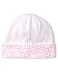 White and Pink Playboy Reversible Beanie Hat