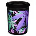 Black Multicolor Weed Leaf Jar - 6 oz. at Spencer's