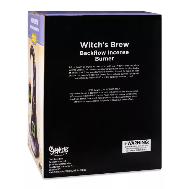 Witch's Brew Backflow Incense Burner at Spencer's