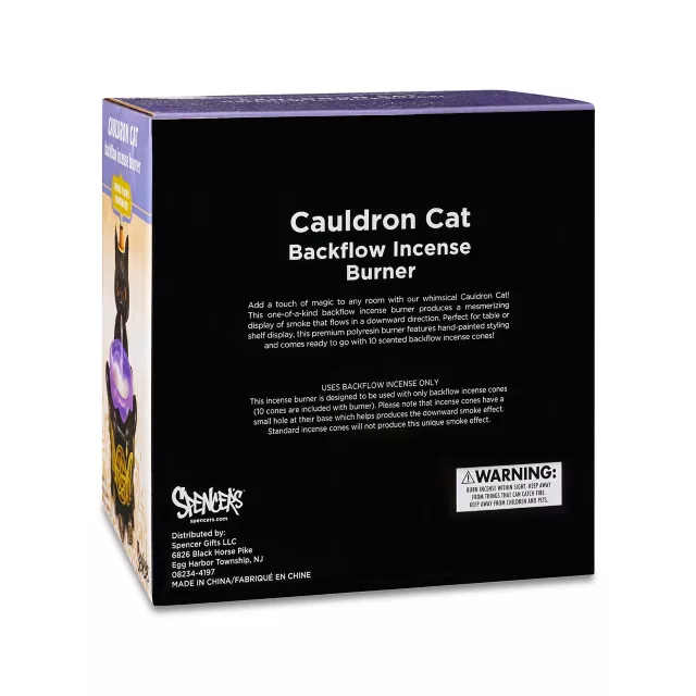 Cat Cauldron Backflow Incense Burner at Spencer's