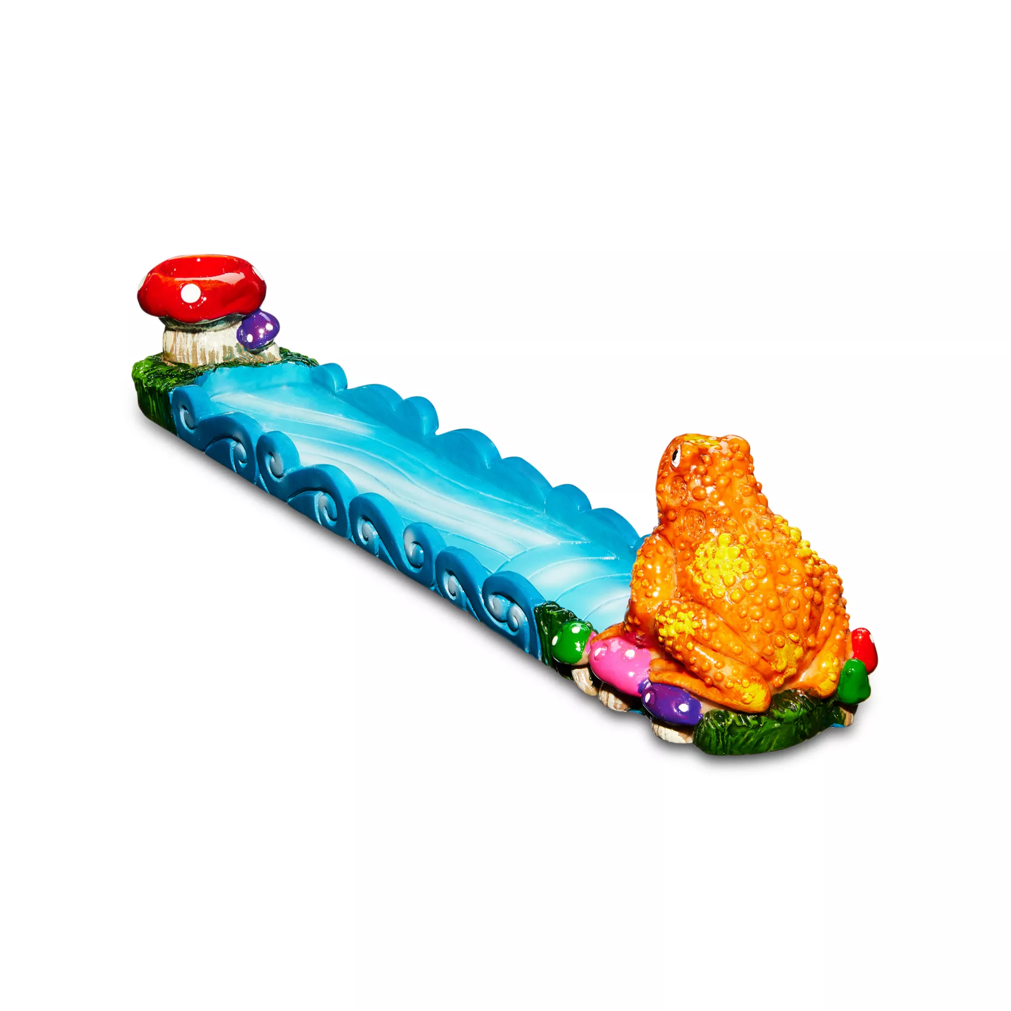 Mushroom Frog Flat Incense Burner at Spencer's