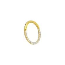 Goldtone CZ Multi-Gem Clicker Septum Ring at Spencer's