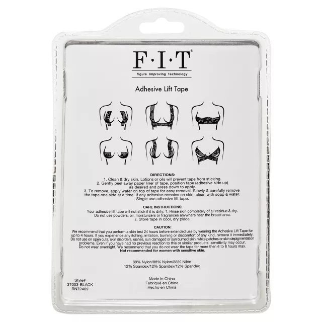 F.I.T. Black Lace Adhesive Lift Tape at Spencer's