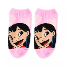 Multi-Pack Lilo & Stitch Characters No Show Socks - 5 Pack at Spencer's