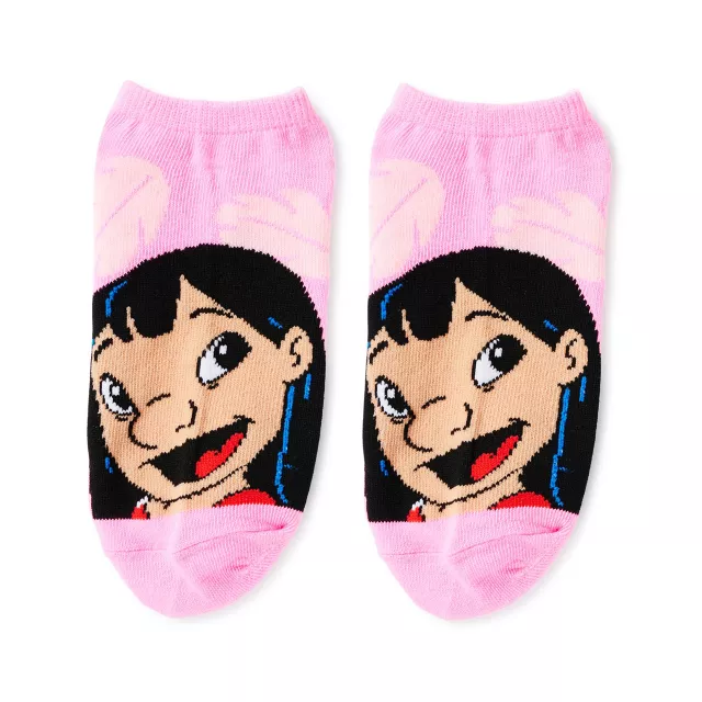 Multi-Pack Lilo & Stitch Characters No Show Socks - 5 Pack at Spencer's