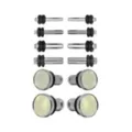 Silvertone and Glow in the Dark Plugs - 6 Pair at Spencer's