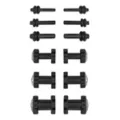 Black and CZ Plugs - 6 Pair at Spencer's