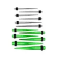 Green and Silvertone Tapers - 6 Pair at Spencer's