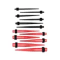 Red and Black Tapers - 6 Pair at Spencer's