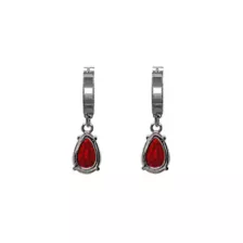 Ruby-Effect Birthstone Dangle Earrings at Spencer's