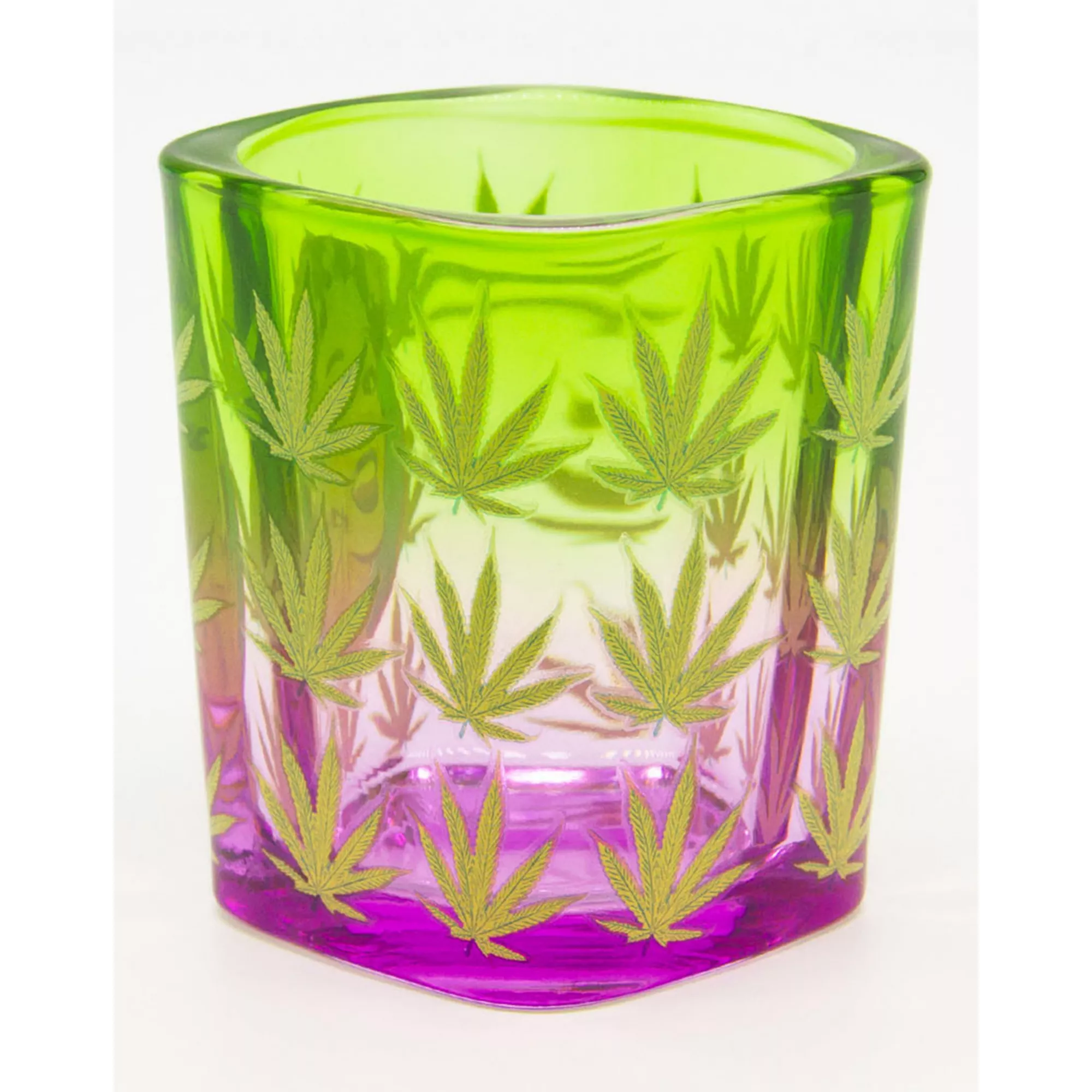 Ombre Pot Leaf Lady Square Shot Glass - 2 oz. at Spencer's