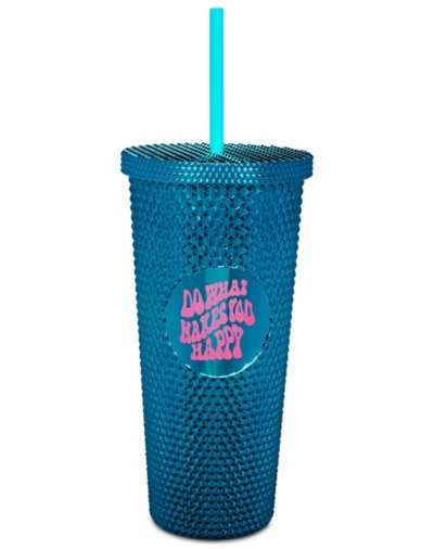 Do What Makes You Happy Cup with Straw - oz