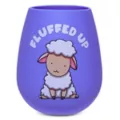Fluffed Up Silicone Wine Glass at Spencer's