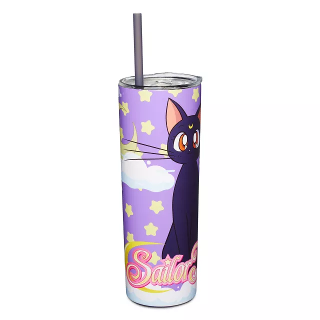 Sailor Moon Luna Cup with Straw 22 oz. - Sailor Moon at Spencer's