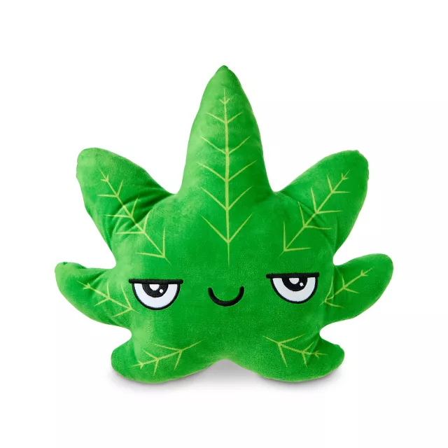 Relax Bud Pot Leaf Pillow at Spencer's