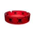 Red and Black Skull and Crossbones Ashtray at Spencer's