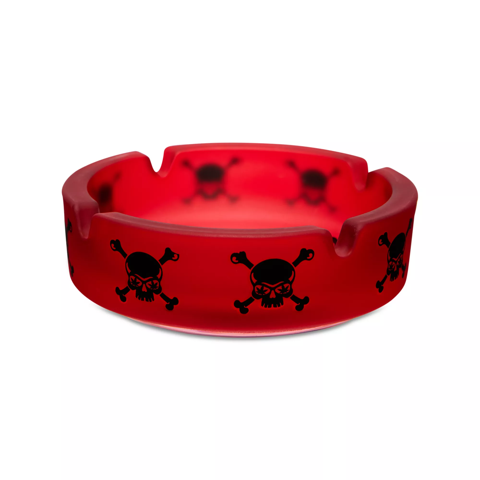 Red and Black Skull and Crossbones Ashtray at Spencer's