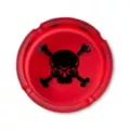 Red and Black Skull and Crossbones Ashtray at Spencer's