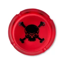 Red and Black Skull and Crossbones Ashtray at Spencer's