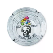 Brain Under Reconstruction Skull Mushroom Ashtray at Spencer's