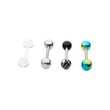Multi-Pack Dice and Multi-Color Barbells 4 Pack - 14 Gauge at Spencer's