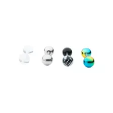 Multi-Pack Dice and Multi-Color Barbells 4 Pack - 14 Gauge at Spencer's