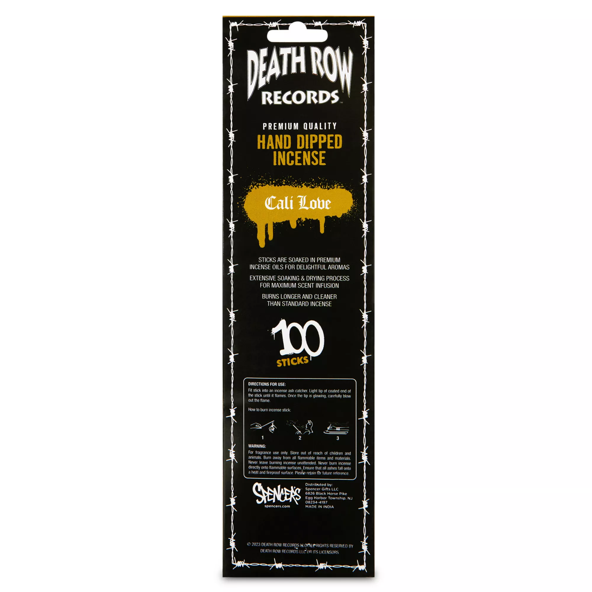Death Row Records Cali Love Hand Dipped Incense Sticks - 100 Pack at Spencer's
