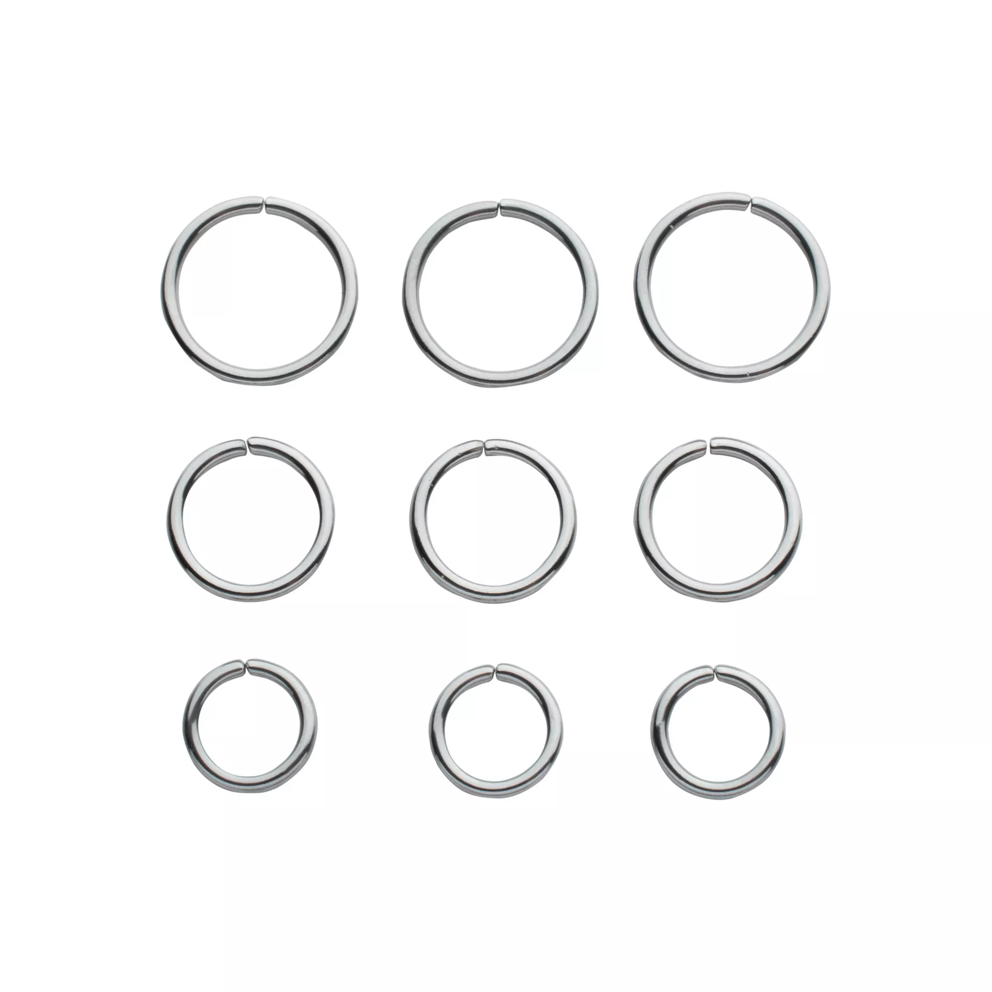 Multi-Pack Seamless Cartilage Hoops - 9 Pack at Spencer's