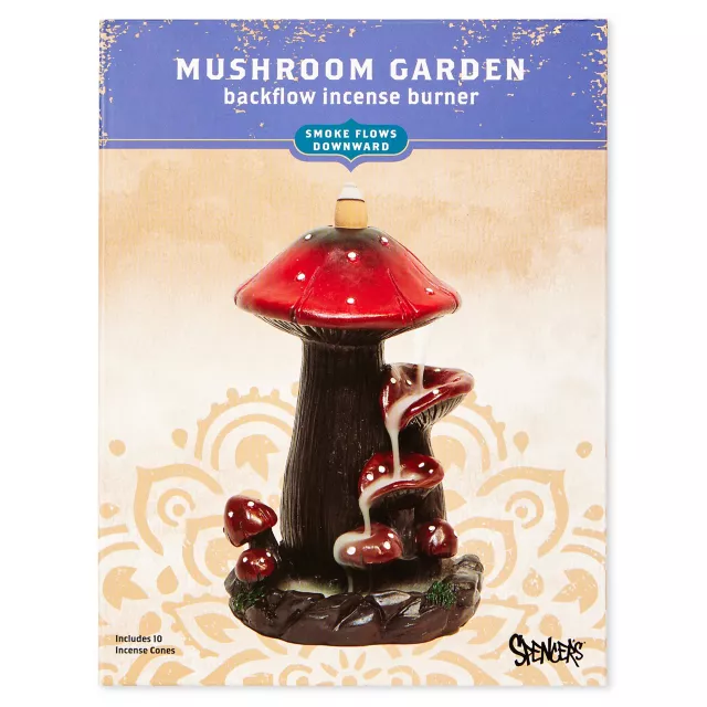 Mushroom Garden Incense Burner at Spencer's