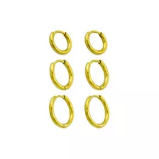 Multi-Pack Graduated Size Goldtone Huggie Hoop Earrings - 3 Pair at Spencer's