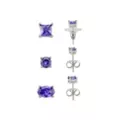 Multi-Pack Blue CZ Stud Earrings - 3 Pair at Spencer's