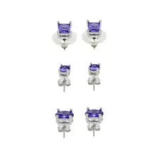 Multi-Pack Blue CZ Stud Earrings - 3 Pair at Spencer's