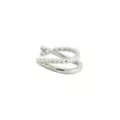 Silvertone Double Ring Ear Cuff at Spencer's