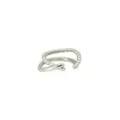 Silvertone Double Ring Ear Cuff at Spencer's