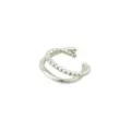 Silvertone Double Ring Ear Cuff at Spencer's