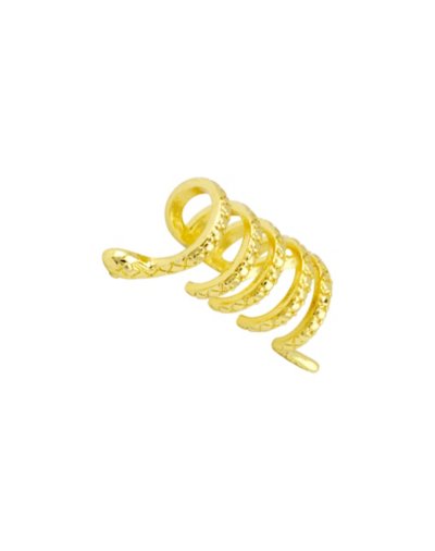 Goldtone Snake Coil Ear Cuff
