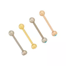Multi-Pack CZ Titanium Internally Threaded Barbells 4 Pack - 14 Gauge at Spencer's
