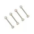 Multi-Pack CZ and Aurora Borealis Titanium Barbells 4 Pack - 14 Gauge at Spencer's