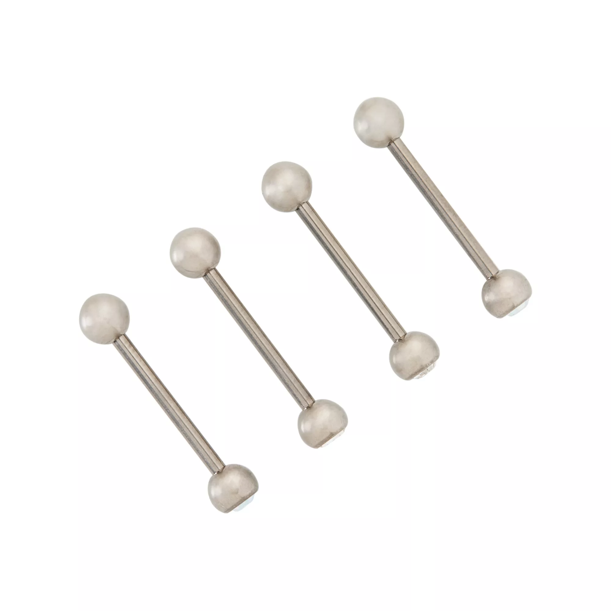 Multi-Pack CZ and Aurora Borealis Titanium Barbells 4 Pack - 14 Gauge at Spencer's